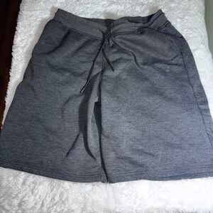Akademiks Sweat Shorts Mens 5XL Gray Excellent Drawstring Heathered Knit